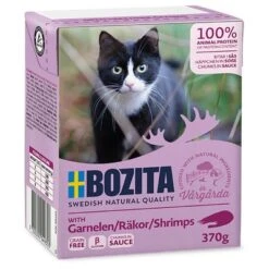 Bozita Tetra Bocaditos En Salsa 6 X 370 G -Productos Para Gatos 100907 pla doggy bozita haeppchen sosse garnelen370g hs 01 5