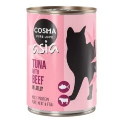 Cosma Asia En Gelatina 24 X 400 G 26 Cosma Asia En Gelatina 24 X 400 G -Productos Para Gatos 101376 pla cosma asia tunabeef 400g 6