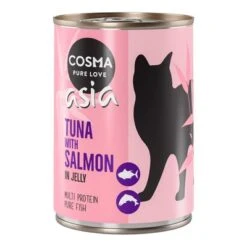 Cosma Asia En Gelatina 24 X 400 G 24 Cosma Asia En Gelatina 24 X 400 G -Productos Para Gatos 102196 pla cosma asia tunasalmon 400g 3