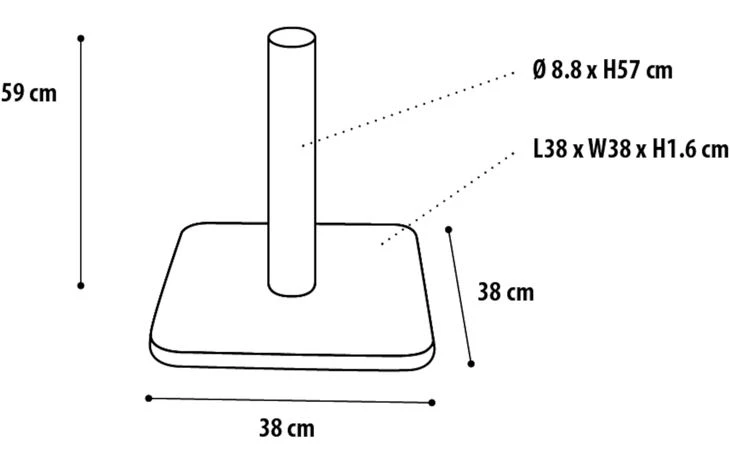 Rascador Lisa Beige. 3 Rascador Lisa Beige. - Imagen 3