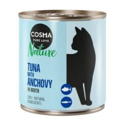 Cosma Nature 6 X 280 G -Productos Para Gatos 104070 pla cosma nature tunaanchovy 280g 4 1