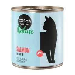 Cosma Nature 6 X 280 G -Productos Para Gatos 104071 pla cosma nature salmon 280g 2 1