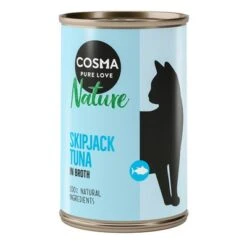 Cosma Nature 6 X 140 G 37 Cosma Nature 6 X 140 G -Productos Para Gatos 104072 pla cosma nature skipjacktuna 140g 0