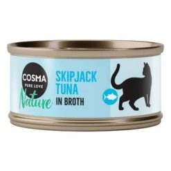 Pack Ahorro: Cosma Nature 48 X 70 G -Productos Para Gatos 104099 pla cosma nature skipjacktuna 70g 2