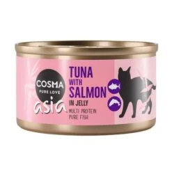 Cosma Mix Box Comida Húmeda En Gelatina -Productos Para Gatos 104534 pla cosma asia tunasalmon 85g 5
