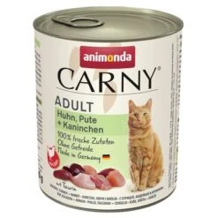 Animonda Carny Adult 6 X 800 G 17 Animonda Carny Adult 6 X 800 G -Productos Para Gatos 114513 pla animonda carny adult huhnputekaninchen 800g 0