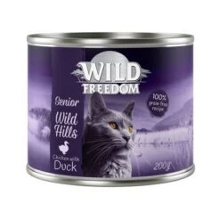 Wild Freedom Senior Wild Hills Con Pato Y Pollo En Latas