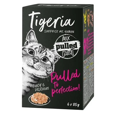 Tigeria Pulled Meat 24 X 85 G Comida Húmeda Para Gatos 2 Tigeria Pulled Meat 24 X 85 G Comida Húmeda Para Gatos - Imagen 2