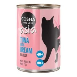 Cosma Asia En Gelatina 12 X 400 G 28 Cosma Asia En Gelatina 12 X 400 G -Productos Para Gatos 163896 pla cosma asia tunabream 400g 9 1