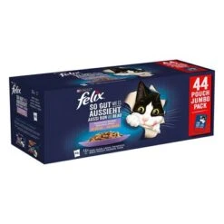 Jumbopack Felix Fantastic 88 X 85 G -Productos Para Gatos 171596 pla nestlegermaindc felix sogut pouches huhn rind thunfisch lachs 44x85g hs 01 4