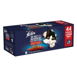 Megapack Ahorro Felix Fantastic 132 X 85 G 4 Megapack Ahorro Felix Fantastic 132 X 85 G -Productos Para Gatos 171597 pla nestlegermaindc felix sogut pouches huhn rind thunfisch lachs 44x85g hs 01 8 1