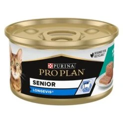 PURINA PRO PLAN Cat Senior Longevis 24 X 85 G En Latas -Productos Para Gatos 171800 pla proplan cat adult 7plus 24x85g hs 01 1