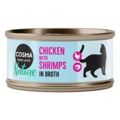 Pack Ahorro: Cosma Nature 24 X 70 G -Productos Para Gatos 1 60831 pla cosma nature chickenshrimps 70g 1 1
