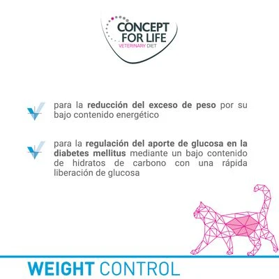 Concept For Life Veterinary Diet Weight Control En Bolsitas Para Gatos 2 Concept For Life Veterinary Diet Weight Control En Bolsitas Para Gatos - Imagen 2