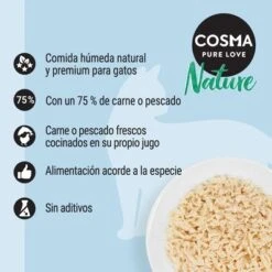 Cosma Nature 6 X 140 G 22 Cosma Nature 6 X 140 G -Productos Para Gatos 2020 01 cosma nature 1000x1000 es 7