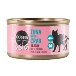 Cosma Mix Box Comida Húmeda En Gelatina -Productos Para Gatos 21749 pla cosma asia tunacrab 85g 3