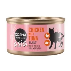 Cosma Mix Box Comida Húmeda En Gelatina -Productos Para Gatos 21751 pla cosma asia chickentuna 85g 3