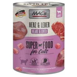 MAC's 6 X 800 G En Latas Para Gatos -Productos Para Gatos 217998 pla macs katzenfutter herz leber 800g hs 01 5