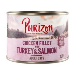Purizon Adult 6 X 200 G Comida Húmeda Para Gatos, Sin Cereales 16 Purizon Adult 6 X 200 G Comida Húmeda Para Gatos, Sin Cereales -Productos Para Gatos 222396 pla purizon truthahn lachs 200g 3
