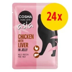 Cosma Asia 24 X 100 G En Bolsitas Para Gatos