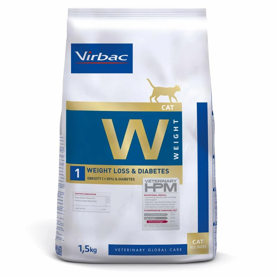 Virbac Veterinary W1 Weight Loss & Diabetes 1 Virbac Veterinary W1 Weight Loss & Diabetes