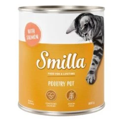 Smilla Tierna Ave 24 X 800 G - Pack Ahorro -Productos Para Gatos 269014 pla smilla poultry pot salmon 800g 0