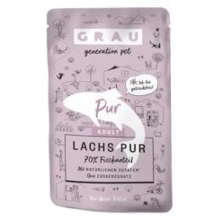 GRAU Adulto Sin Cereales Para Gatos 16 X 125 G -Productos Para Gatos 269098 pla grau katze lachs pur pouch 125g hs 06 1
