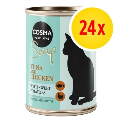 Cosma Soup Sopa Para Gatos 24 X 100 G - Pack Ahorro 1 Cosma Soup Sopa Para Gatos 24 X 100 G - Pack Ahorro