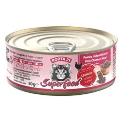 Porta 21 Superfood Comida Húmeda Para Gatos 6 X 80 G -Productos Para Gatos 308297 pla porta21 superfood huhnquinoa 80g hs 01 5