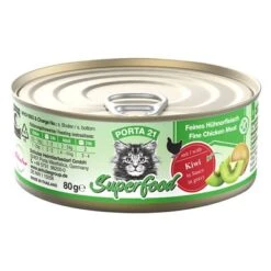 Porta 21 Superfood Comida Húmeda Para Gatos 6 X 80 G -Productos Para Gatos 308396 pla porta21 superfood huhnkiwi 80g hs 01 4