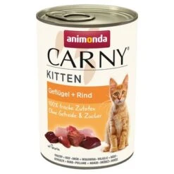 Animonda Carny Kitten 6 / 12 X 400 G 9 Animonda Carny Kitten 6 / 12 X 400 G -Productos Para Gatos 311596 pla carny kitten gefluegel rind 400g hs 01 9