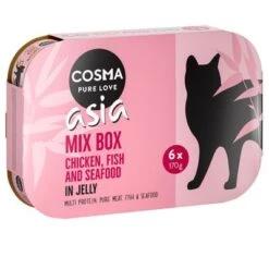 Cosma Asia En Gelatina 6 X 170 G 38 Cosma Asia En Gelatina 6 X 170 G -Productos Para Gatos 32609 pla cosma asia mix 6x170g sleeve 6