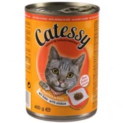 Catessy Bocaditos 24 X 400 G En Latas - Pack Ahorro -Productos Para Gatos 373821 catessy gelee huhn 8