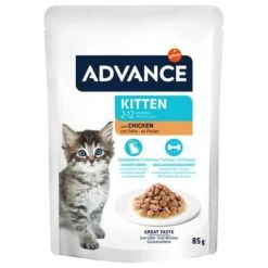 Advance Kitten Con Pollo Comida Húmeda Para Gatos -Productos Para Gatos 374500 advance kitten huhn 12x85g hs 04 6