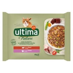 Ultima Cat Nature 12 X 85 G Comida Húmeda Para Gatos -Productos Para Gatos 384700 pla affinity ultima cat nature rind hs 01 0