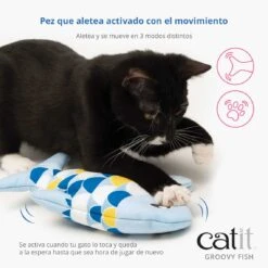 Catit Groovy Fish Azul -Productos Para Gatos 43021 43022 Catit Groovy Fish Panel 2 EU ES 6286495d3c8c4