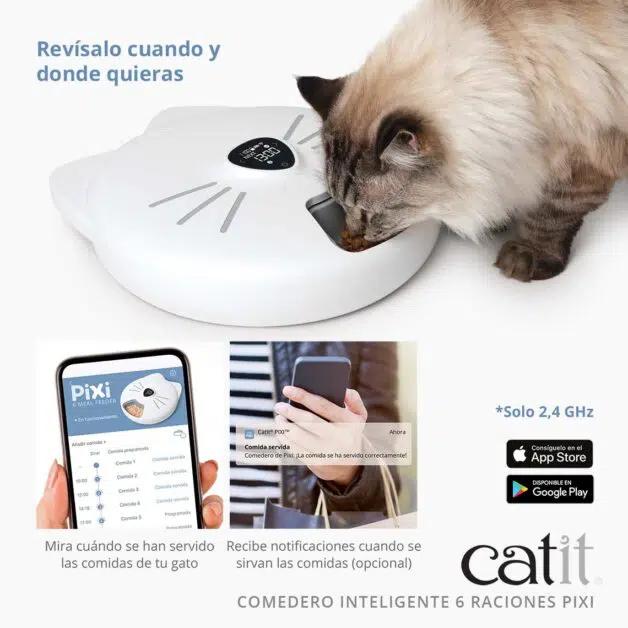 Catit Comedero Inteligente Pixi 6 Raciones 7 Catit Comedero Inteligente Pixi 6 Raciones - Imagen 7