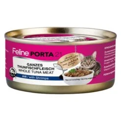 Feline Porta 21 Pack Ahorro 24 X 156 G -Productos Para Gatos 4635 pla felineporta21 tunashrimps 156g 9