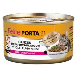 Feline Porta 21 6 X 90 G Comida Húmeda Para Gatos - Pack De Prueba 18 Feline Porta 21 6 X 90 G Comida Húmeda Para Gatos - Pack De Prueba -Productos Para Gatos 4670 pla felineporta21 tunasurimi 90g 2 2
