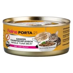 Feline Porta 21 Pack Ahorro 24 X 156 G -Productos Para Gatos 4679 pla felineporta21 tunasurimi 156g 8