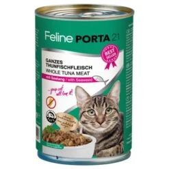 Pack Ahorro Feline Porta 21 Comida Para Gatos 12 X 400 G -Productos Para Gatos 4755 pla felineporta21 tunaseetang 400g 8