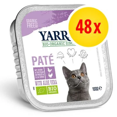 Yarrah Bio 48 X 100 G En Tarrinas Para Gatos - Pack Ahorro 1 Yarrah Bio 48 X 100 G En Tarrinas Para Gatos - Pack Ahorro