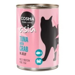 Cosma Asia En Gelatina 12 X 400 G 22 Cosma Asia En Gelatina 12 X 400 G -Productos Para Gatos 52846 pla cosma asia tunacrab 400g 2 1