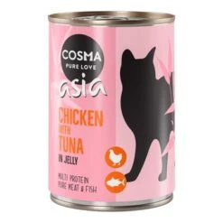 Cosma Asia En Gelatina 12 X 400 G 20 Cosma Asia En Gelatina 12 X 400 G -Productos Para Gatos 55136 pla cosma asia chickentuna 400g 5 1