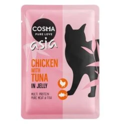 Cosma Asia 24 X 100 G En Bolsitas Para Gatos -Productos Para Gatos 55567 pla cosma asia chickentuna 100g 6