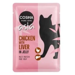 Cosma Asia 24 X 100 G En Bolsitas Para Gatos -Productos Para Gatos 55568 pla cosma asia chickenliver 100g 6