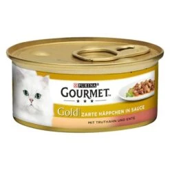 Megapack Gourmet Gold Bocaditos En Salsa 48 X 85 G -Productos Para Gatos 56959 pla purina gold zarte happchen truhthan and ente 5