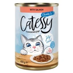 Catessy Bocaditos 24 X 400 G En Latas - Pack Ahorro -Productos Para Gatos 59345 pla catessy jelly salmon 400g 2