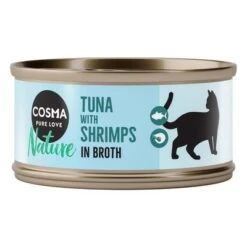 Pack Ahorro: Cosma Nature 48 X 70 G -Productos Para Gatos 60833 pla cosma nature tunashrimps 70g 4