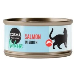 Pack Ahorro: Cosma Nature 48 X 70 G -Productos Para Gatos 60834 pla cosma nature salmon 70g 9